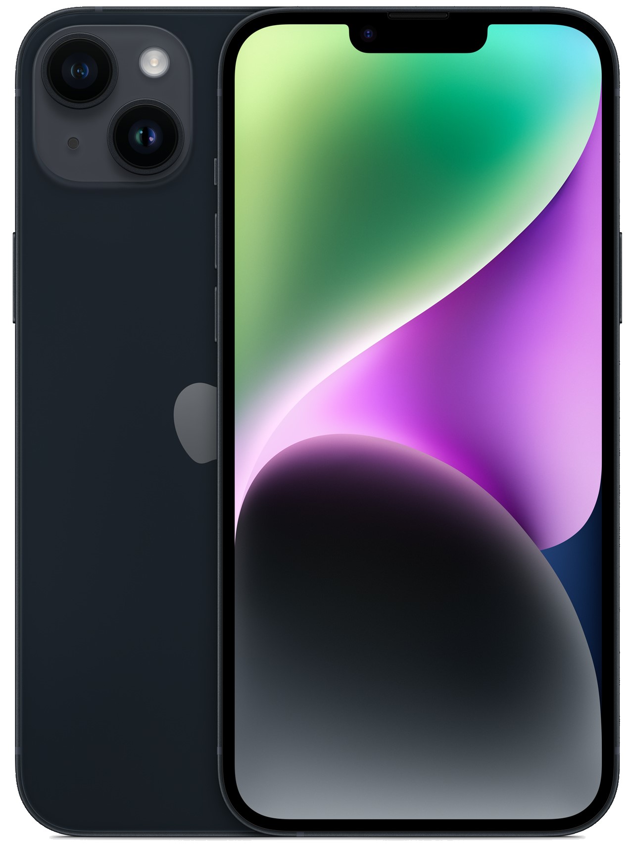 Apple iPhone 14 Plus in de kleur Middernacht