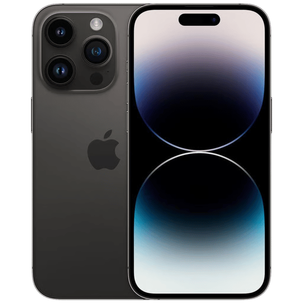 Apple iPhone 14 Pro in de kleur Spacezwart