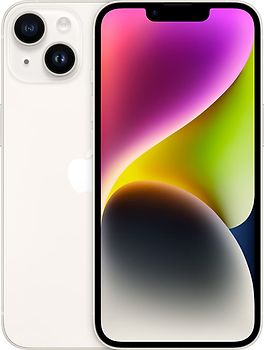 Apple iPhone 14 in de kleur Sterrenlicht