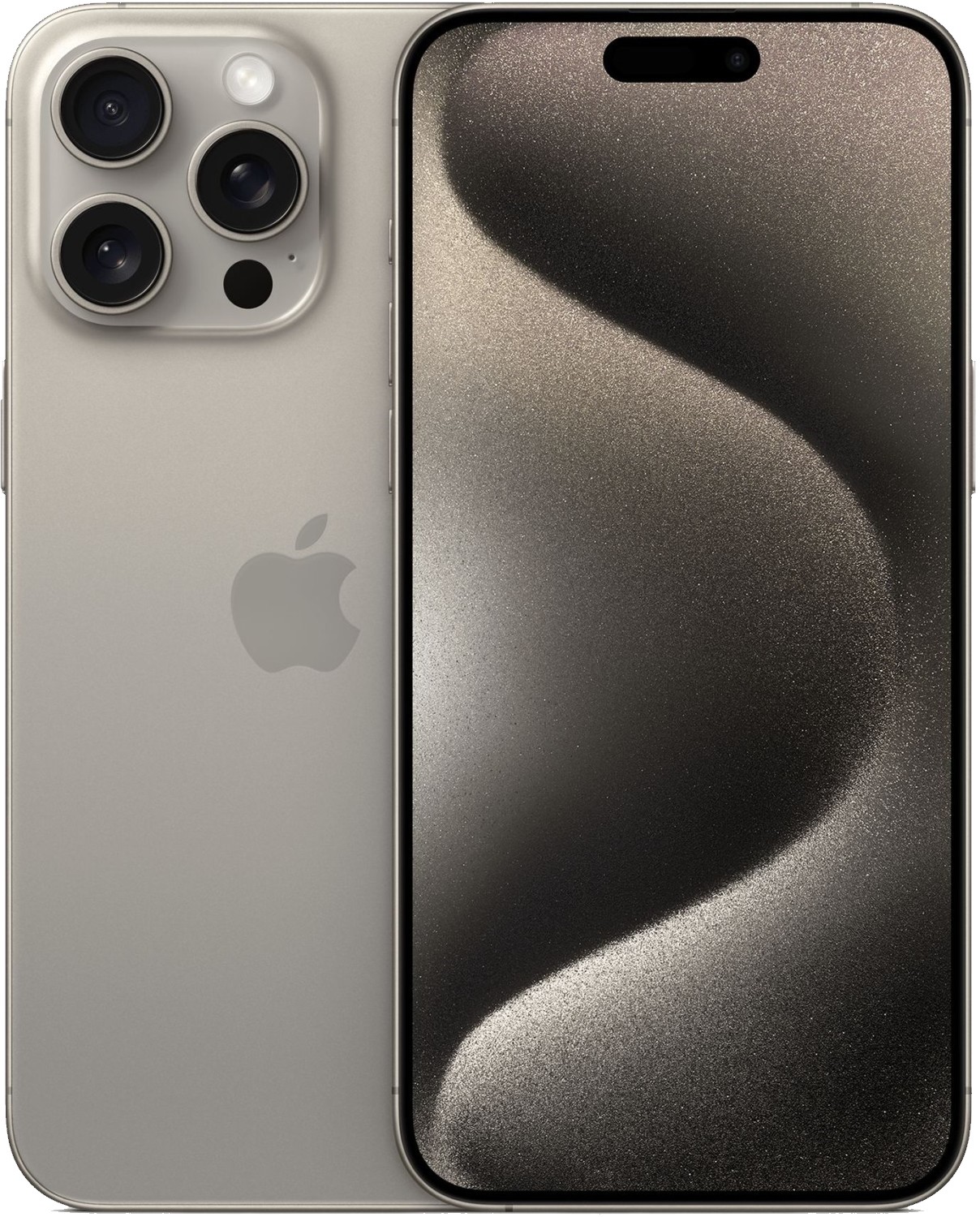 Apple iPhone 15 Pro Max in de kleur Natuurlijk titanium