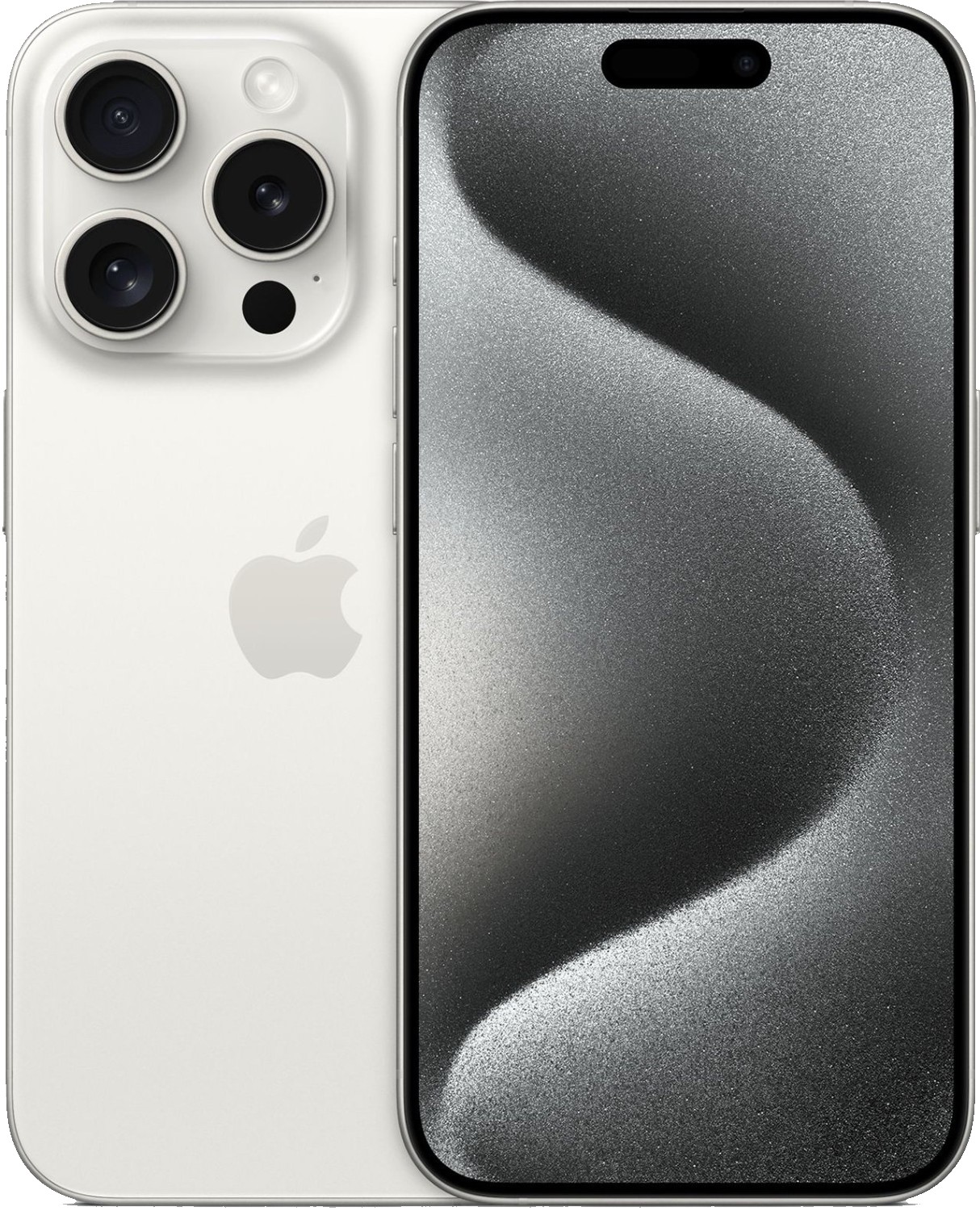 Apple iPhone 15 Pro in de kleur Natuurlijk titanium