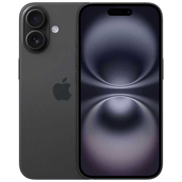 Apple iPhone 16 Plus in de kleur Zwart