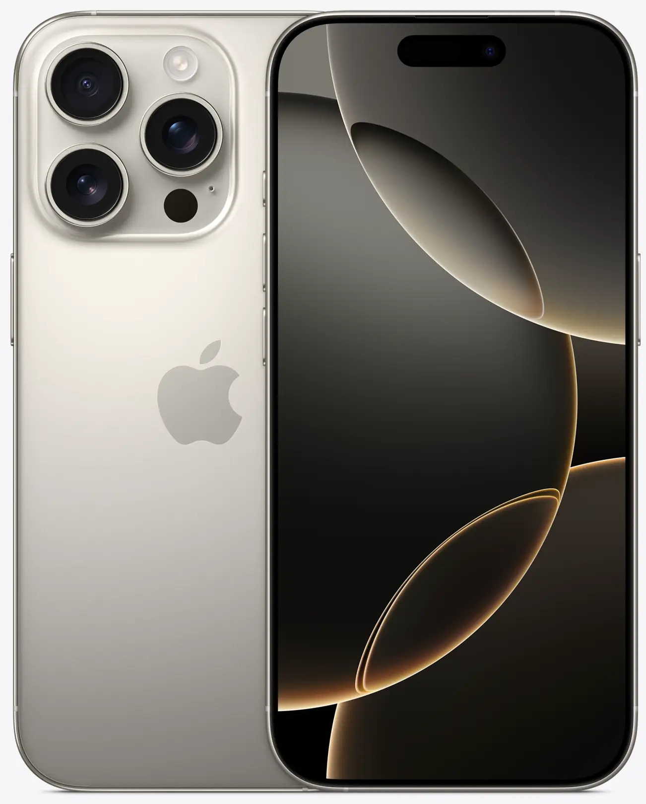 Apple iPhone 16 Pro in de kleur Natuurlijk titanium
