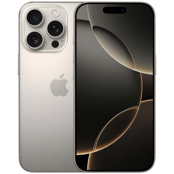 Apple iPhone 16 Pro in de kleur Zwart titanium