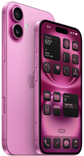 Apple iPhone 16 in de kleur Roze