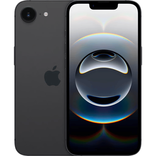 Apple iPhone 16e in de kleur Zwart