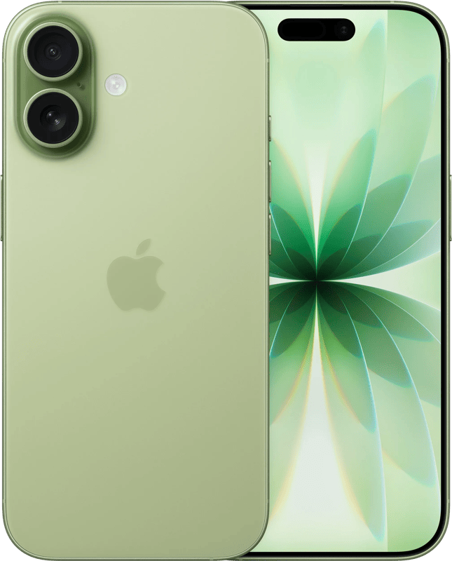 Apple iPhone 17 in de kleur Saliegroen