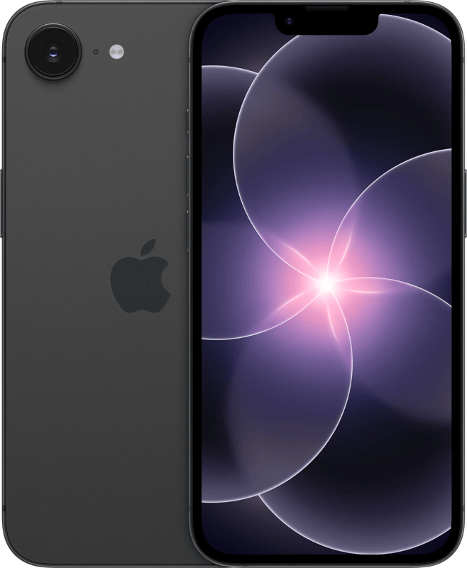 Apple iPhone 17e in de kleur Zwart