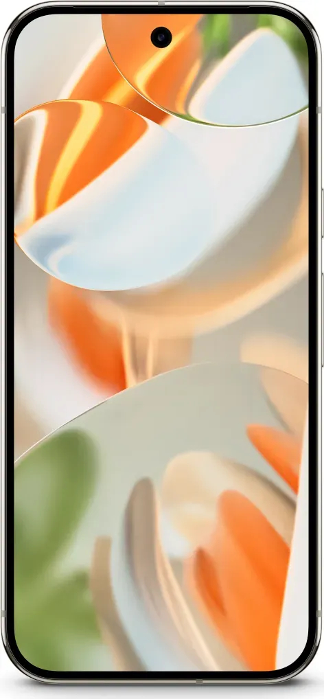 Google Pixel 9 Pro in de kleur Porcelain
